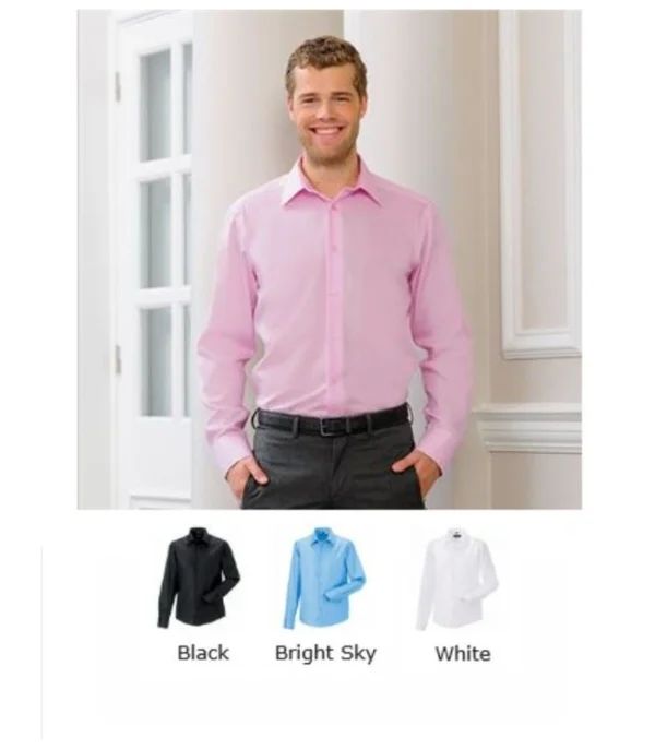 Russell Collection 958M Mens Long Sleeve Ultimate Non Iron Shirt